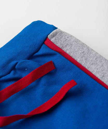 Calça de Moletom para Menino Básica Azul