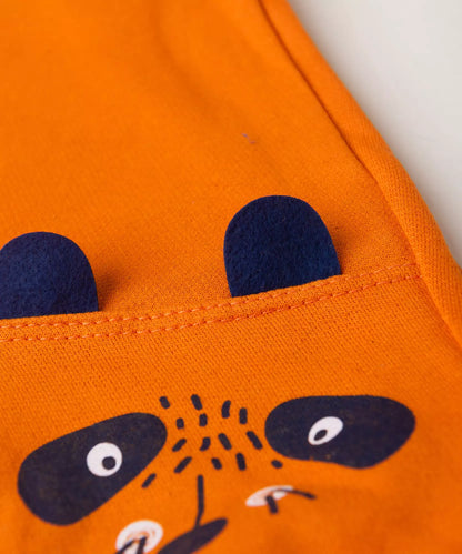 Calça de Moletom para Menino Guaxinim Laranja