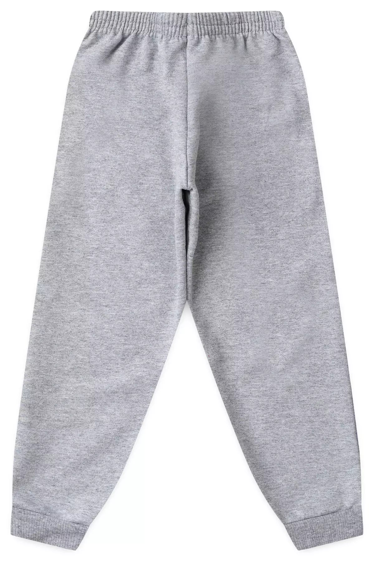 Calça Infantil Básica em Moletom Menina Mescla
