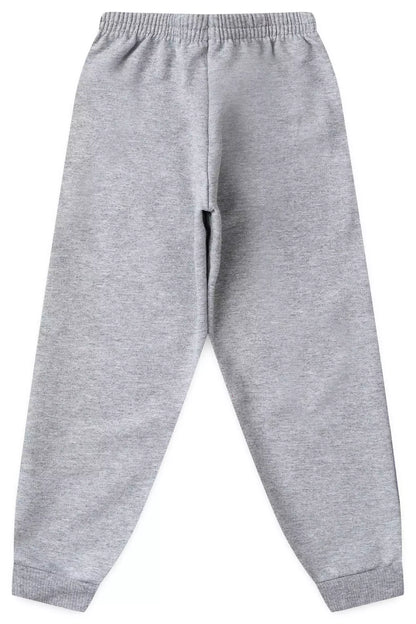 Calça Infantil Básica em Moletom Menina Mescla