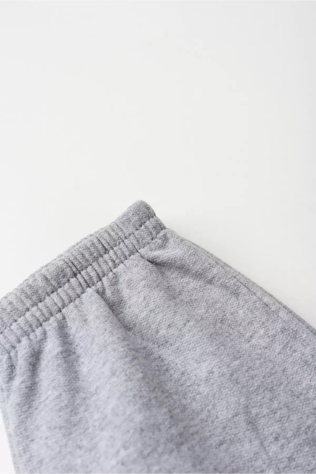 Calça Infantil Básica em Moletom Menina Mescla