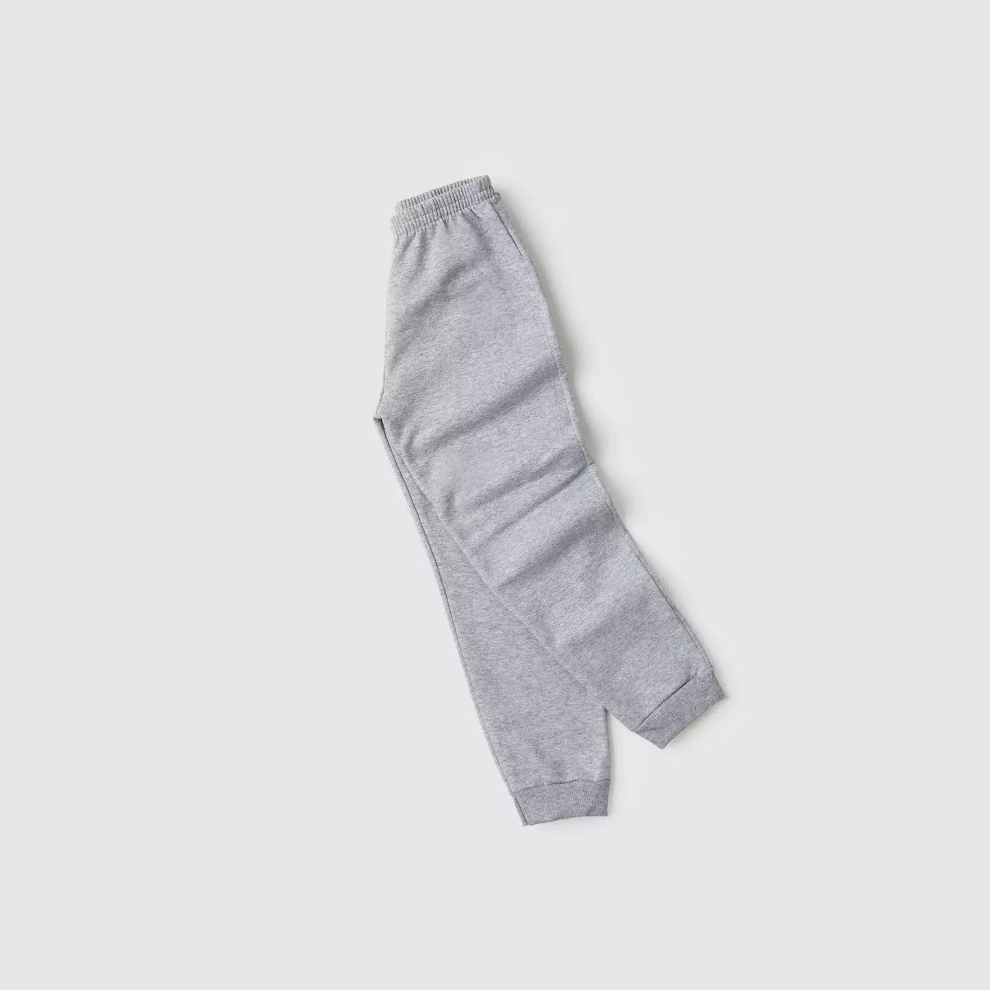 Calça Infantil Básica em Moletom Menina Mescla