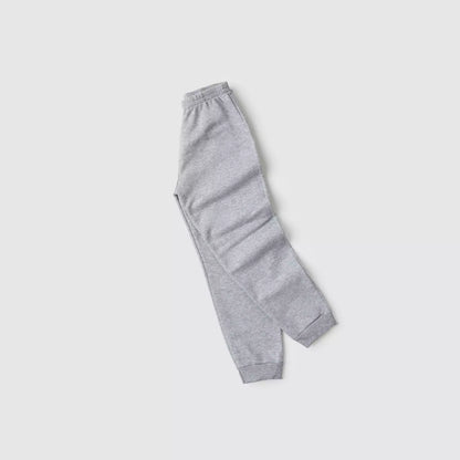 Calça Infantil Básica em Moletom Menina Mescla
