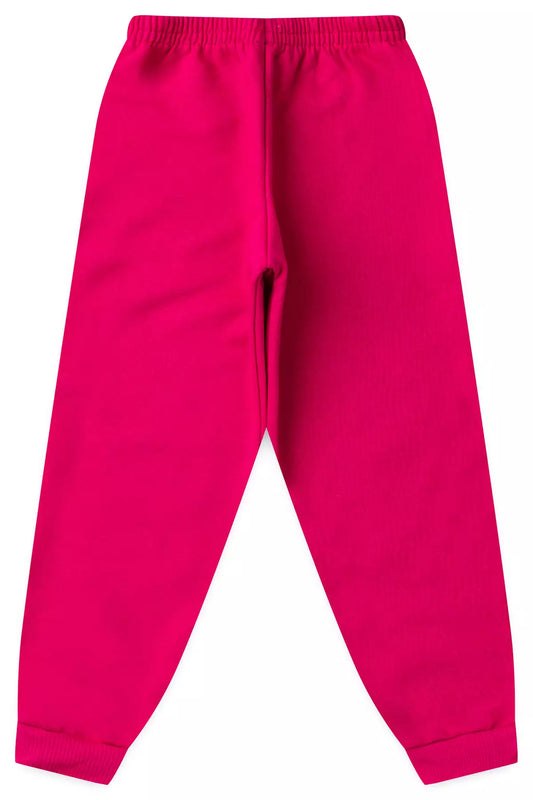 Calça Infantil Básica em Moletom Menina Pink