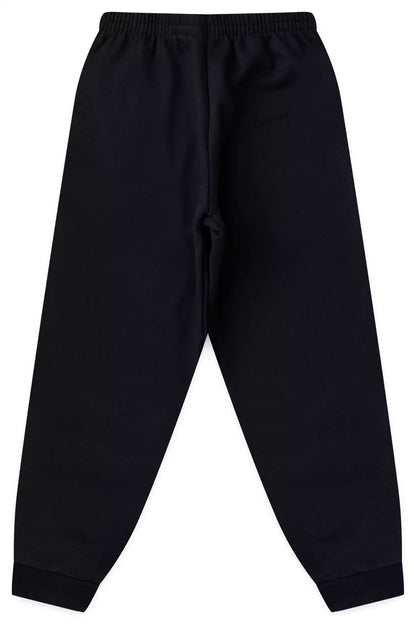 Calça Infantil Básica em Moletom Menina Preto