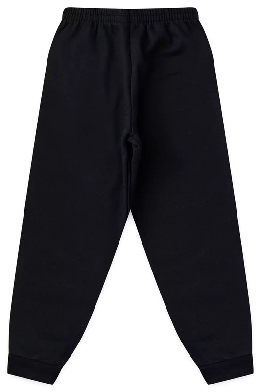 Calça Infantil Básica em Moletom Menina Preto