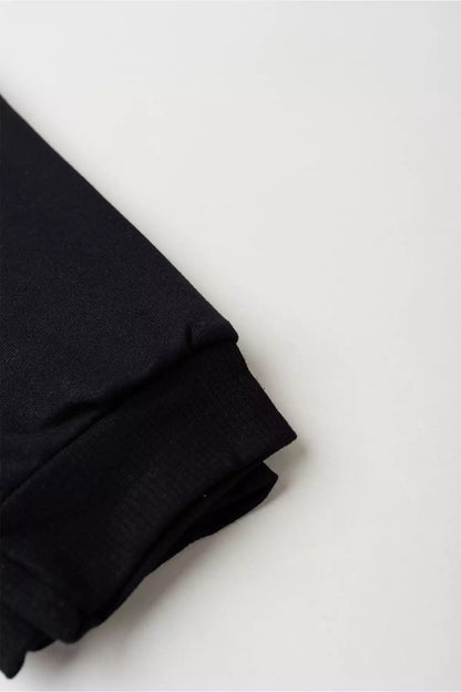 Calça Infantil Básica em Moletom Menina Preto