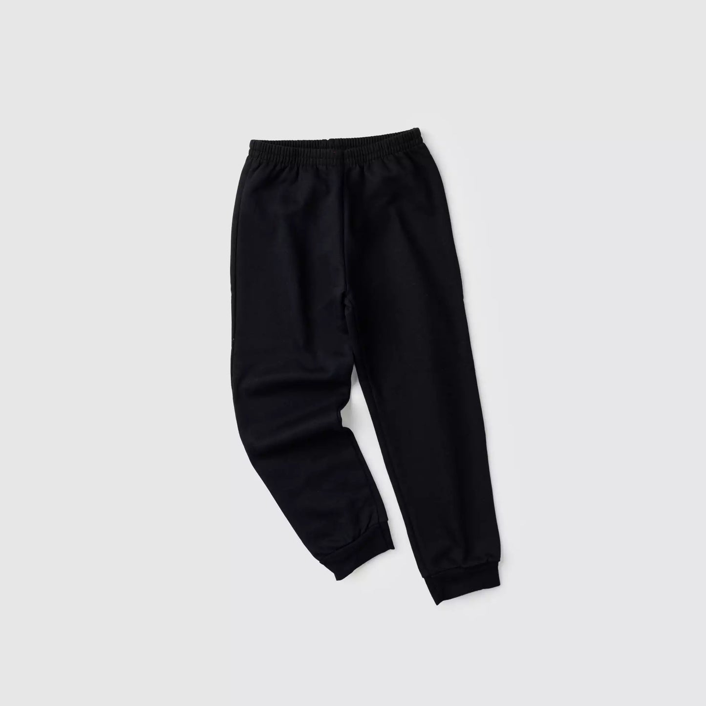 Calça Infantil Básica em Moletom Menina Preto
