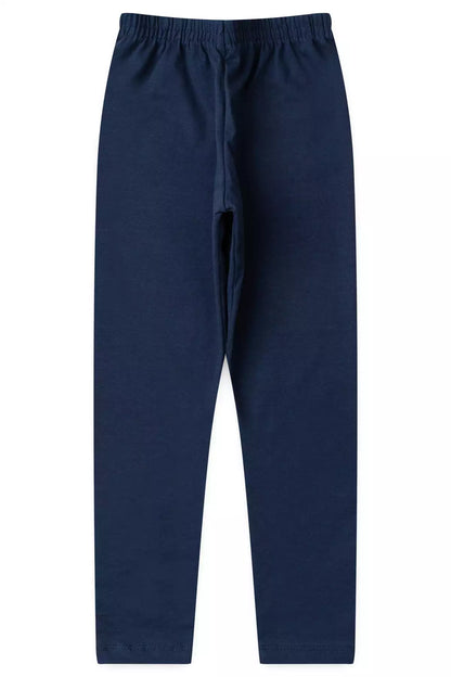 Calça Legging Básica Infantil Menina Marinho