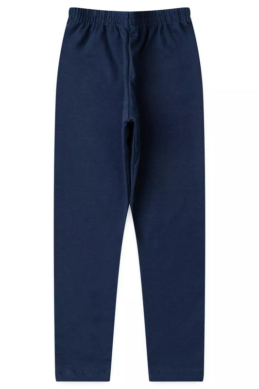 Calça Legging Básica Infantil Menina Marinho