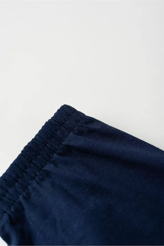 Calça Legging Básica Infantil Menina Marinho