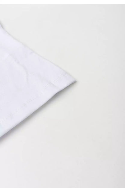 Camiseta Básica Infantil Menina Manga Longa Branco