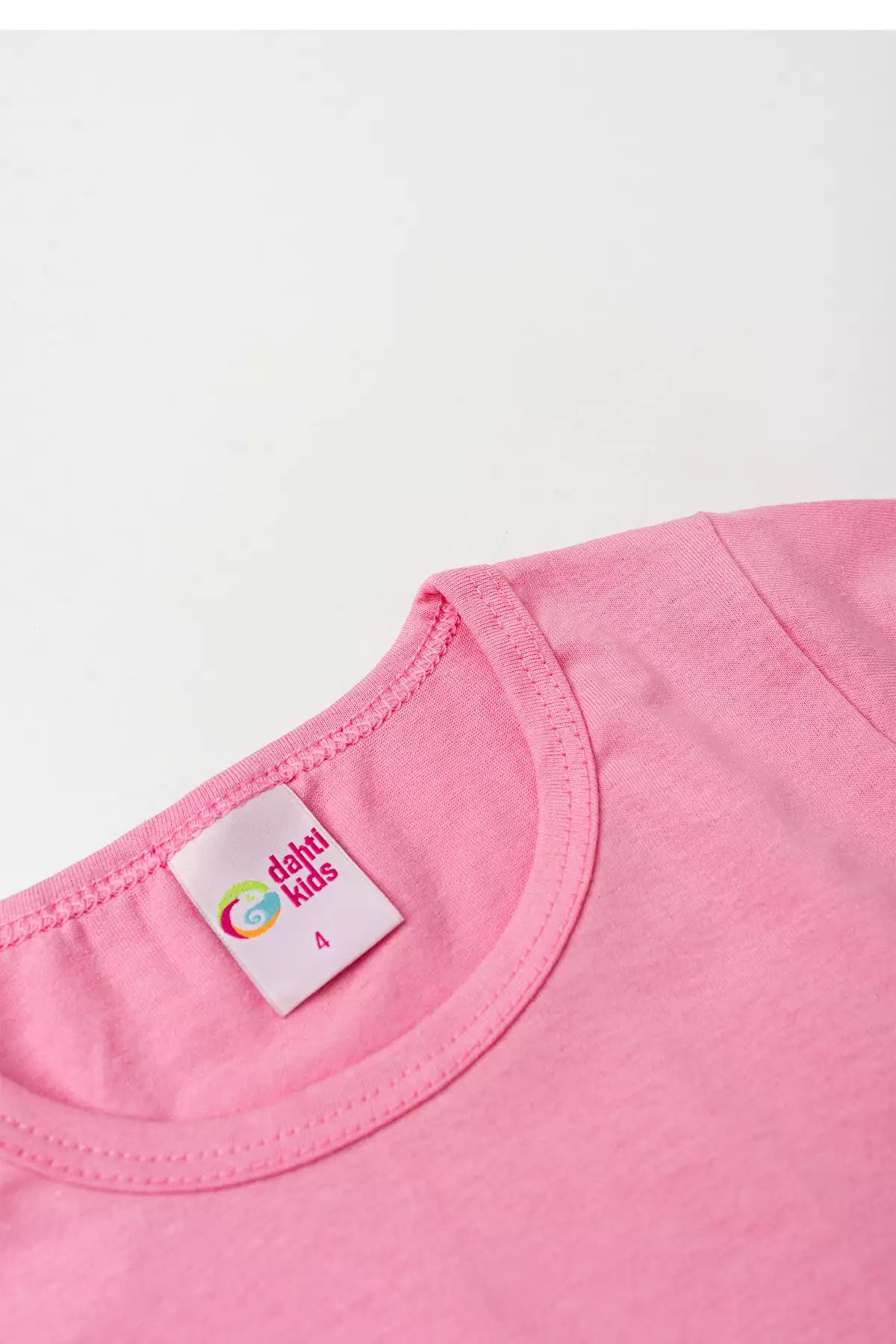 Camiseta Básica Infantil Menina Manga Longa Rosa