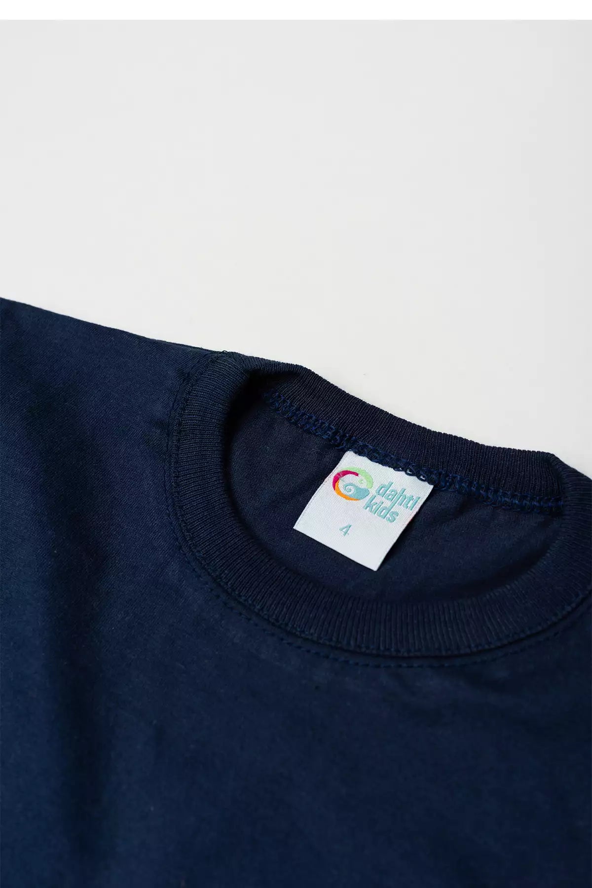 Camiseta Básica Infantil Menino Manga Longa Marinho