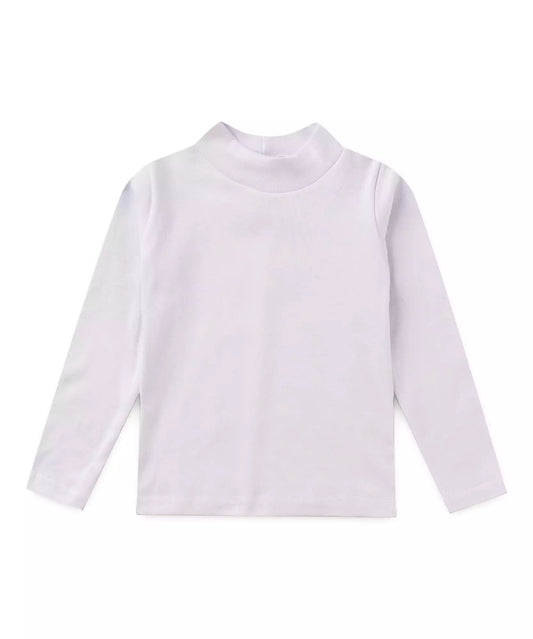 Camiseta de Frio Infantil Masculina Gola Cacharrel Branco