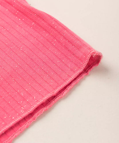 Camiseta de Inverno Infantil Feminina Básica Pink