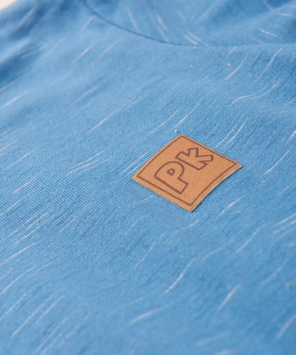 Camiseta de Inverno para Bebê Menino Básica Azul
