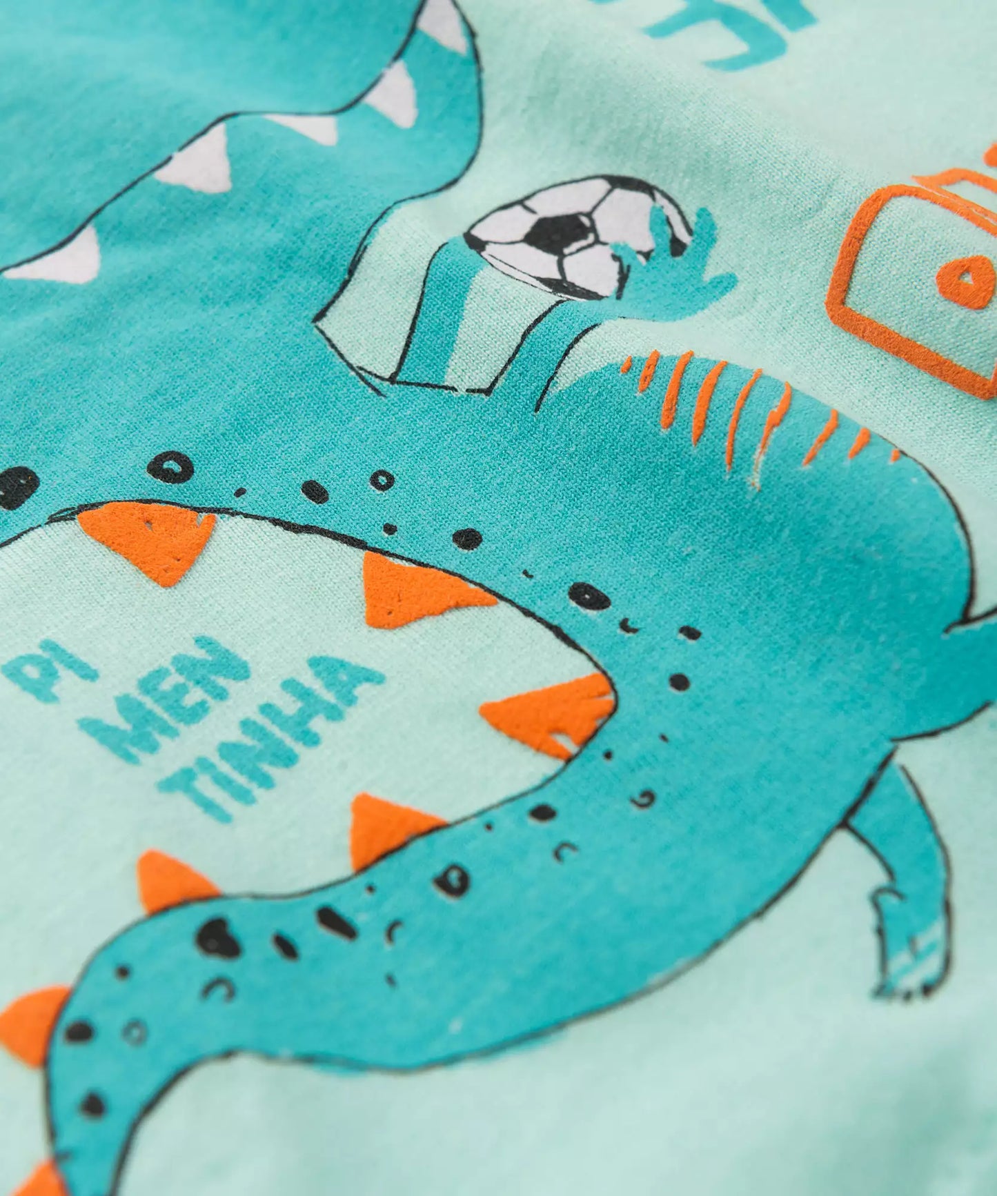 Camiseta de Inverno para Bebê Menino Dinossauro Verde