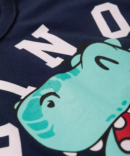 Camiseta de Inverno para Menino Dino Marinho