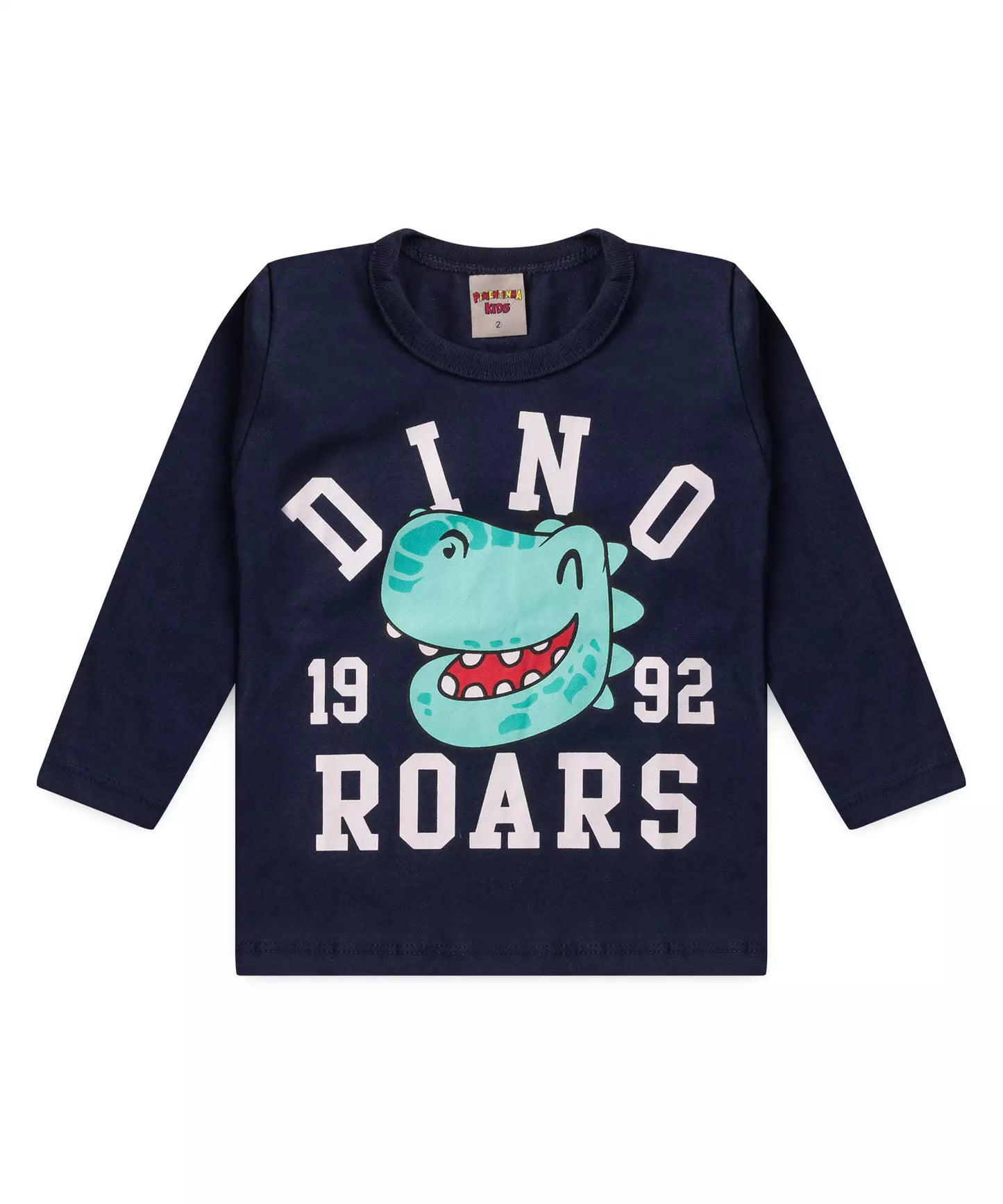 Camiseta de Inverno para Menino Dino Marinho