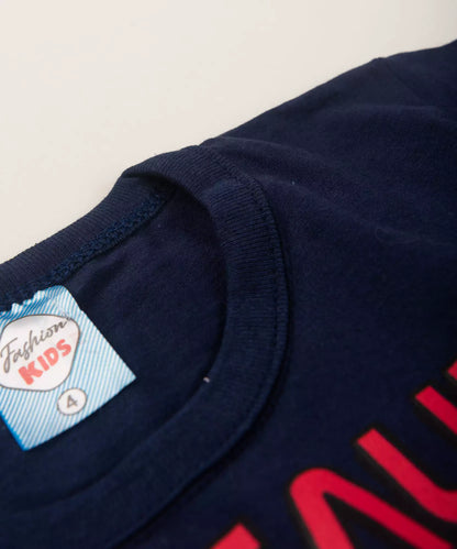 Camiseta de Verão Infantil Masculina Dino Marinho