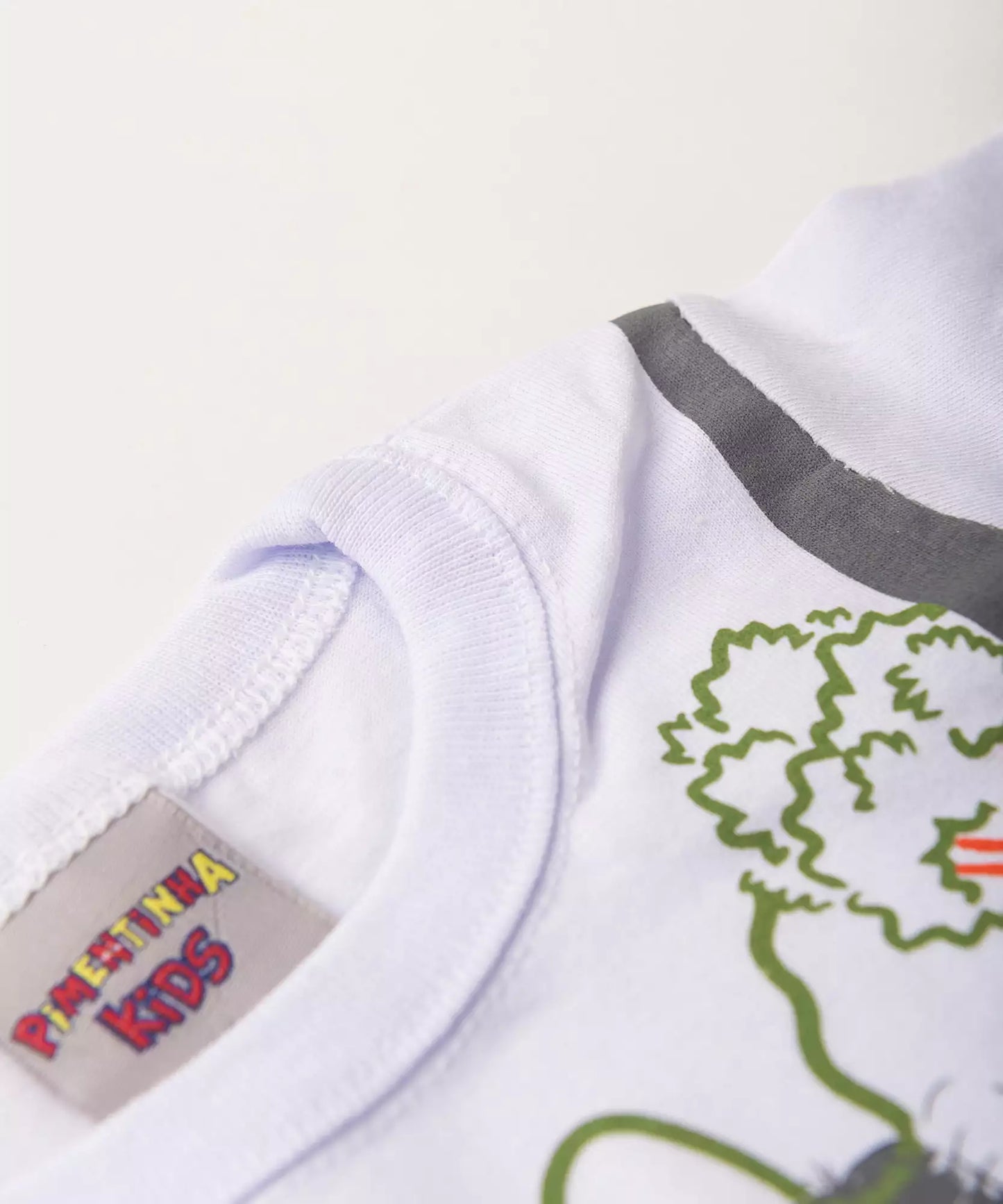 Camiseta de Verão para Bebê Menino Aventura Branco