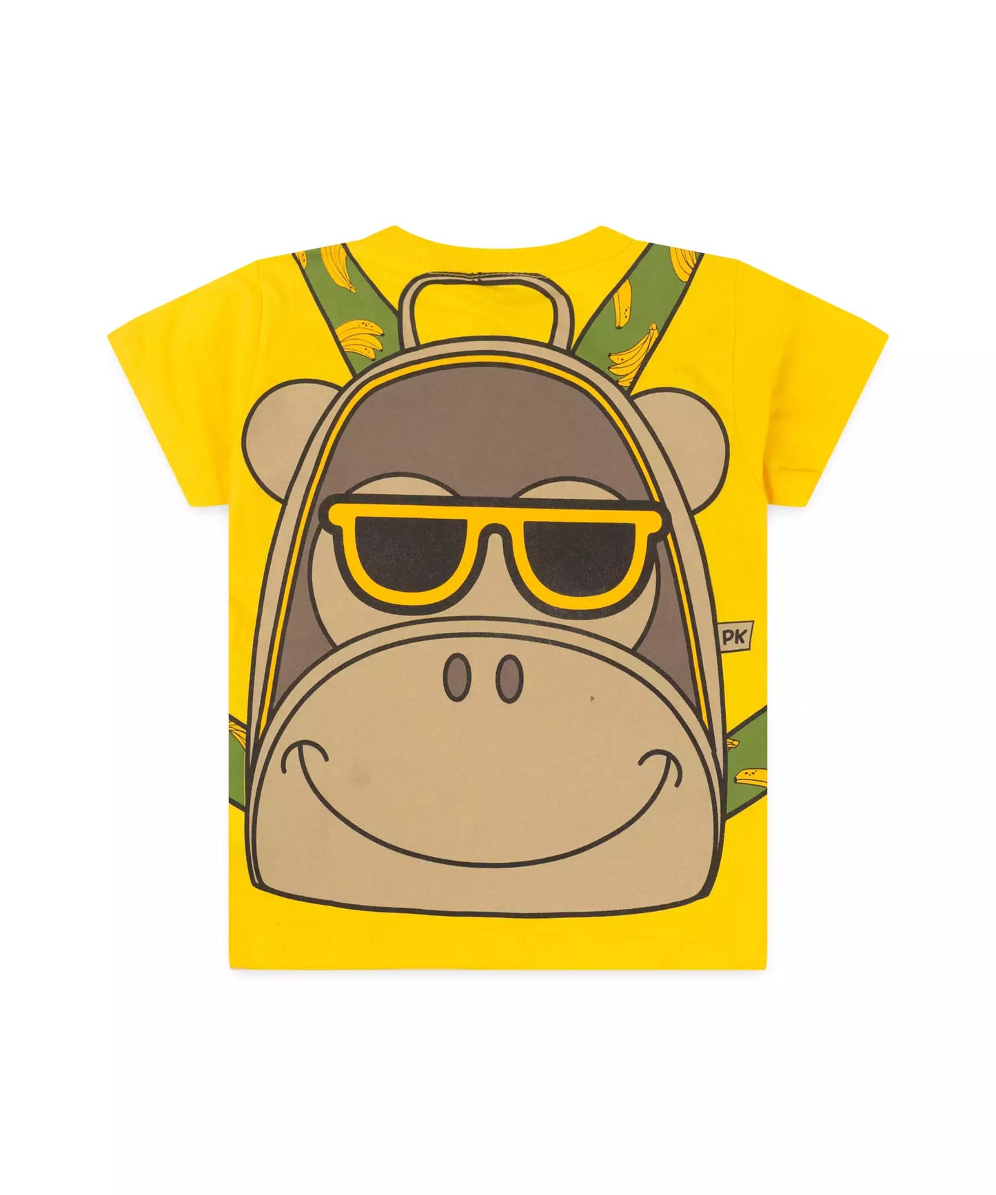 Camiseta de Verão para Menino Macaquinho Amarelo