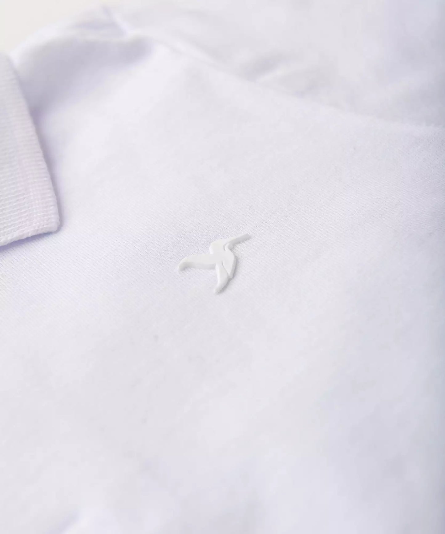 Camiseta Gola Polo Infantil Masculina Branca