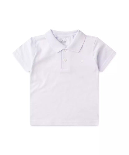 Camiseta Gola Polo Infantil Masculina Branca