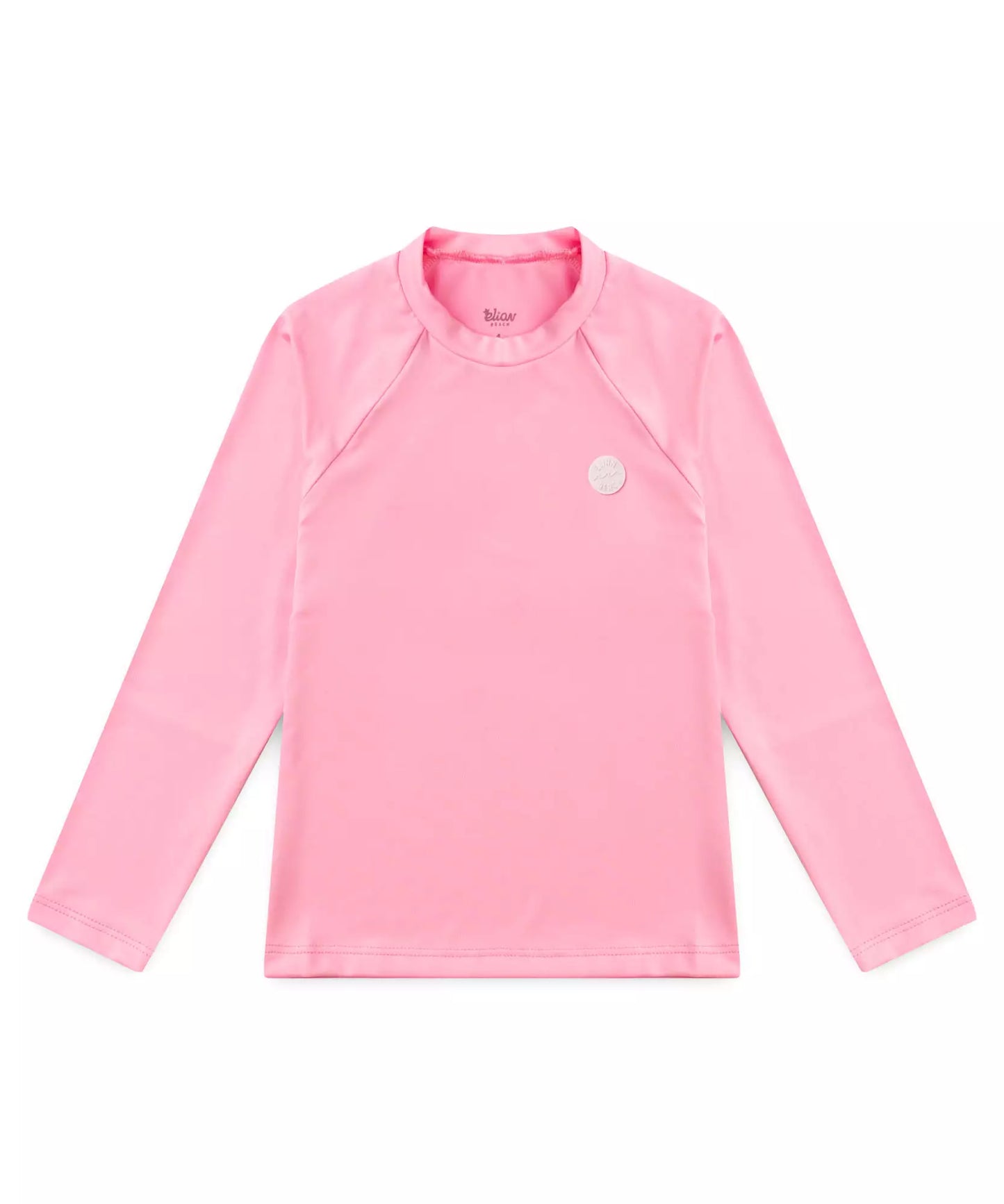 Camiseta Infantil Feminina de Proteção UV 50+ Rosa