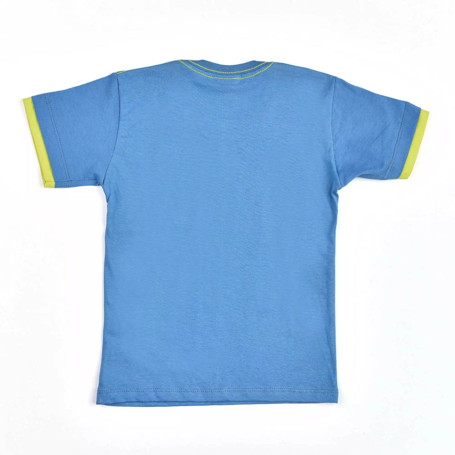 Camiseta Infantil Masculina Azul com Estampa de Dinossauro