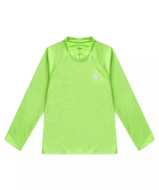 Camiseta Infantil Masculina de Proteção UV 50+ Verde