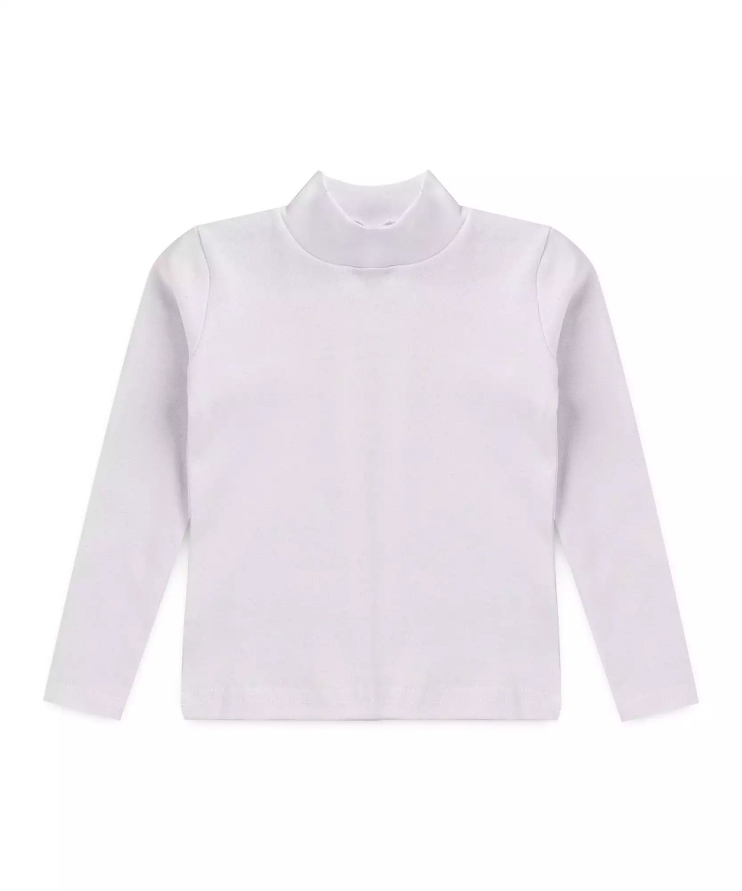 Camiseta Manga Longa para Menino Gola Cacharrel Branco