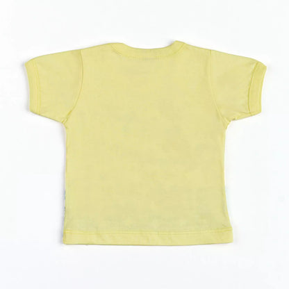 Camiseta para Bebê Menino Amarelo com Estampa de Tigre