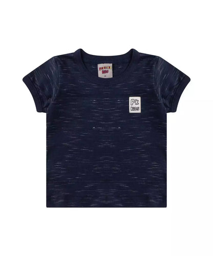 Camiseta para Bebê Menino Básica Marinho