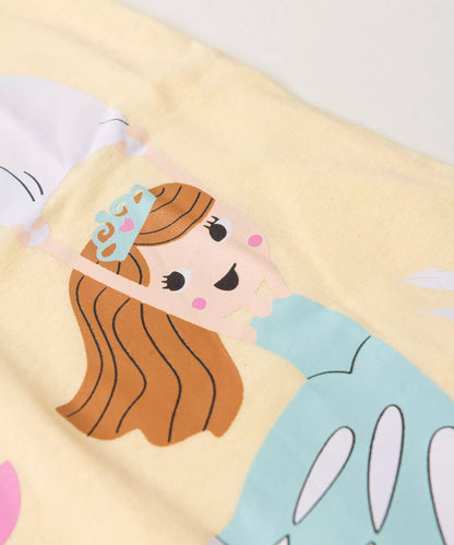 Camisola de Verão Infantil para Menina Party Amarelo