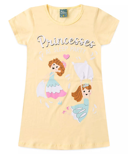 Camisola de Verão Infantil para Menina Party Amarelo