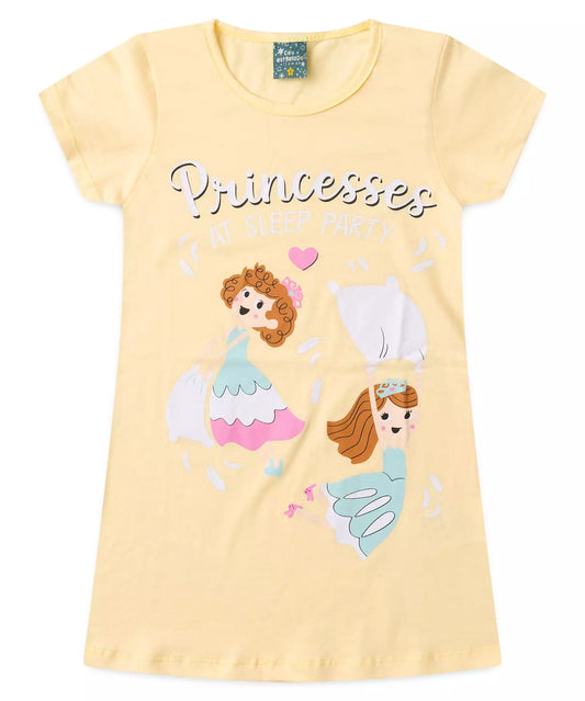 Camisola de Verão Infantil para Menina Party Amarelo