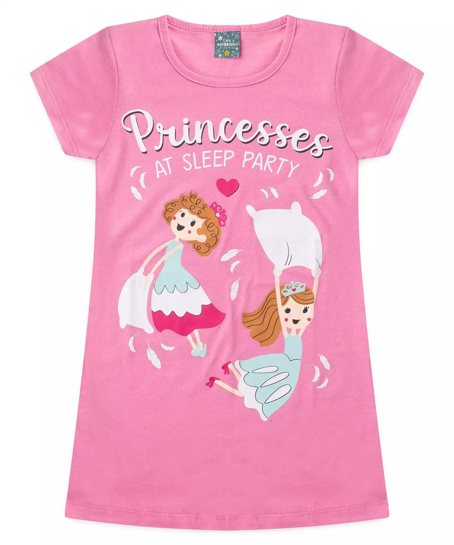Camisola de Verão Infantil para Menina Party Rosa