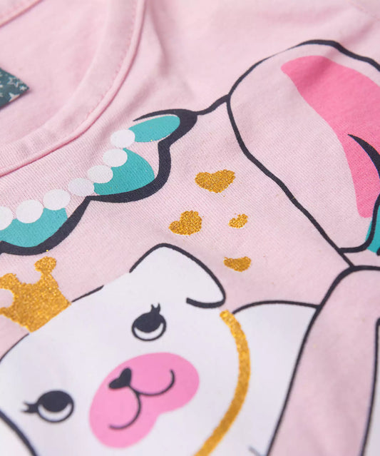 Camisola de Verão para Menina Princesa Rosa