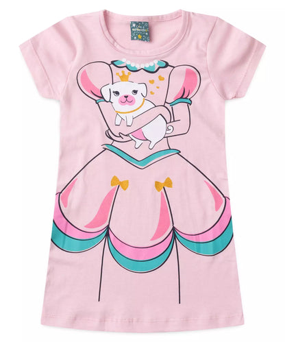 Camisola de Verão para Menina Princesa Rosa