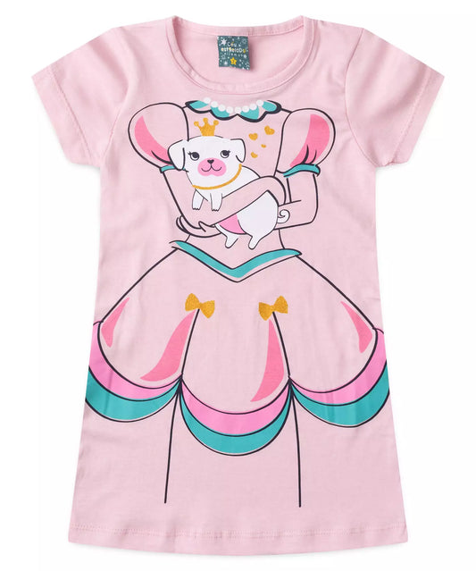 Camisola de Verão para Menina Princesa Rosa