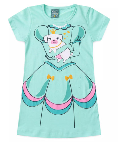 Camisola de Verão para Menina Princesa Verde