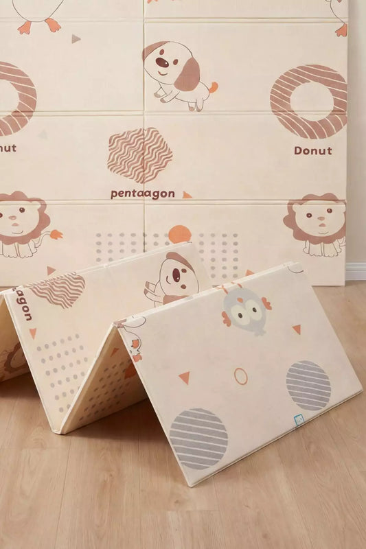 Tapete Tatame Infantil Dobrável Dupla Face Dog 180x150