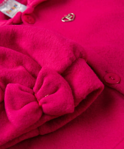 Casaco com Soft para Bebê Menina com Boina Pink