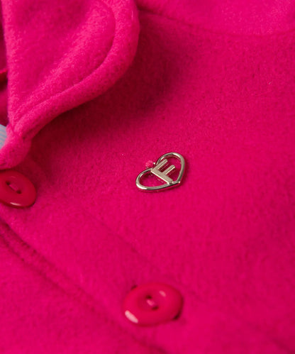 Casaco com Soft para Bebê Menina com Boina Pink