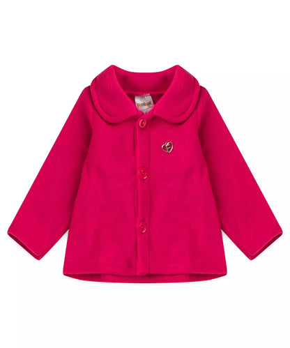 Casaco com Soft para Bebê Menina com Boina Pink