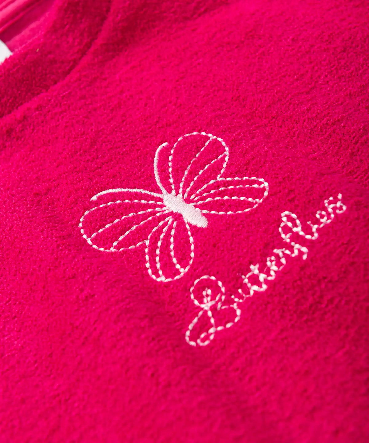 Casaco de Inverno Infantil Feminino Borboleta Pink