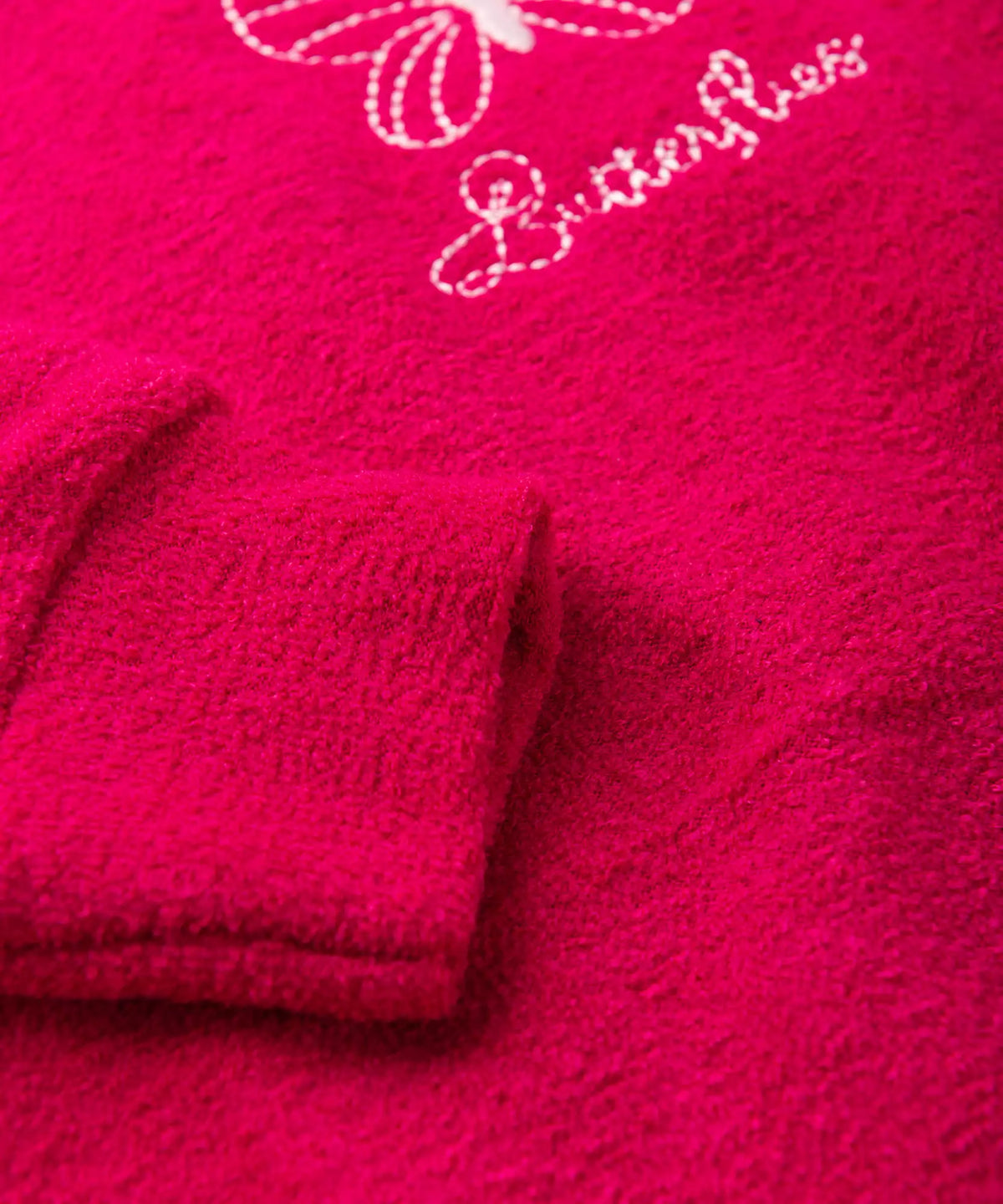 Casaco de Inverno Infantil Feminino Borboleta Pink