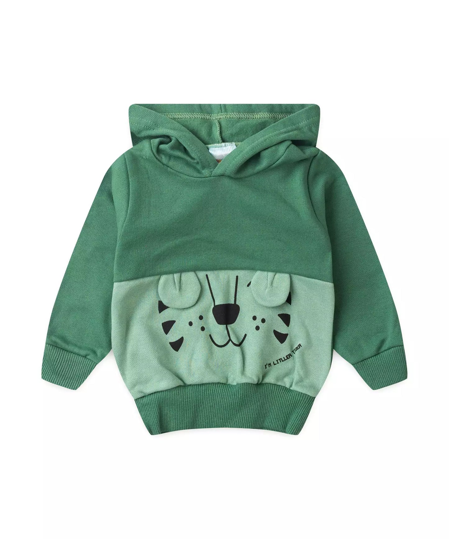 Casaco de Inverno para Bebê Menino Tigre Verde